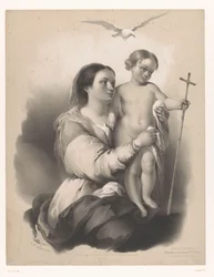 Madonna with Standing Child on Her Lap (Studies of Selected Artists)