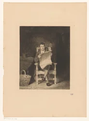 Man Reading the Newspaper