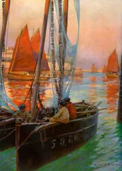 Brest Fishing Boats, 1907