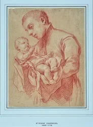 Young Religious Holding a Child