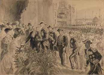 Inauguration of the International Exhibition in Liège in 1905