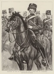 Troopers of the 4th Hussars Out for a Field Day at Aldershot