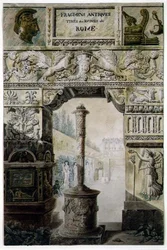 Antique Fragments from Ancient Rome, design for a title page from 