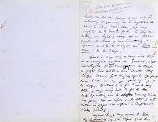 2nd Page of a Letter to Baudelaire