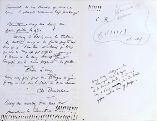 Last Page of a Letter to Baudelaire