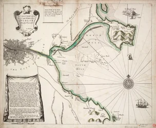 A correct chart of the city and harbour of Dublin, Ireland
