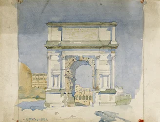 Arch of Titus, Rome, 1891