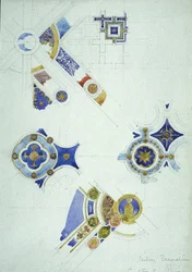 Ceiling Decoration, Certosa di Pavia, 1891