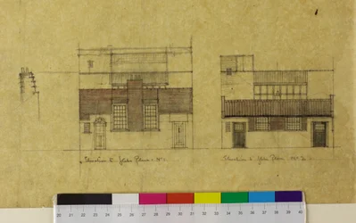 Harold Squire Studio: Elevations, Alternative Elevation to Glebe Place