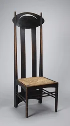 High-back side chair