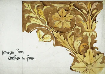 Intarsia Panel, Certosa di Pavia, 1891