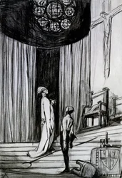 Warwick and the Executioner, Scene from 