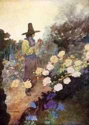 Hans in His Garden
