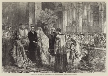 Marriage of the Duke of Norfolk with Lady Flora Hastings, at the Oratory, Brompton