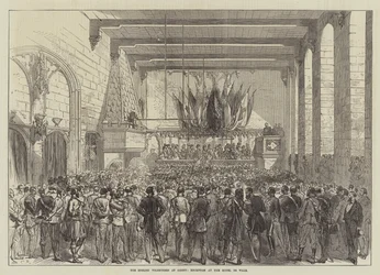 The English Volunteers at Ghent, Reception at the Hotel de Ville
