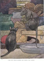 The city mouse showed her friend the larder