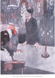 The cock takes the pearl to the jeweller, 1930s