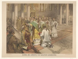 Charlemagne Crowned Emperor; Series of Twenty-Four Plates of National History, for School and Home (series title)