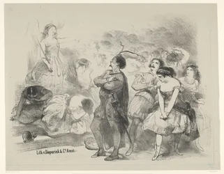 Scene from Ballet Astaroth Announcements of Ballets and Plays Performed in the Amsterdam City Theatre (series title)