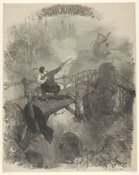 Scene from the ballet The Black Devil. Theatre (title on object). Posters announcing ballets and plays performed at the Amsterdam City Theatre (series title)