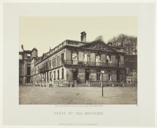 Palace of Saint-Cloud, from the series "Paris and its surroundings"