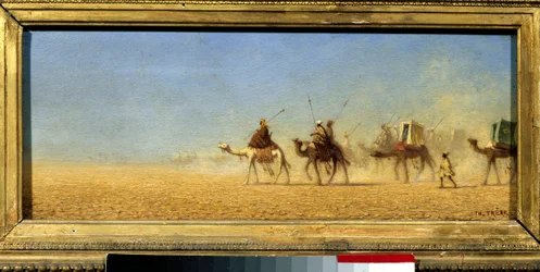 Caravan crossing the desert