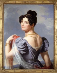 Portrait of Anne Boutet, known as Mademoiselle Mars (1779-1847), French actor. Painting by Charles Thévenin, first exhibited at the 1900 Universal Exhibition.