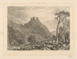 Okehampton Castle, on the River Okement