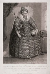 Queen Elizabeth I holding sceptre and orb