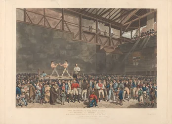 The Interior of the Fives Court, with Randall and Turner Sparring