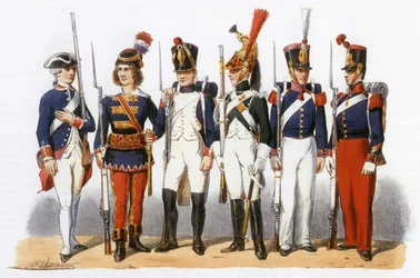 Uniforms in french army: Military Schools: 18-19th century