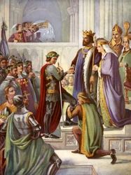 The Investiture of the Black Prince as a Knight of the Garter