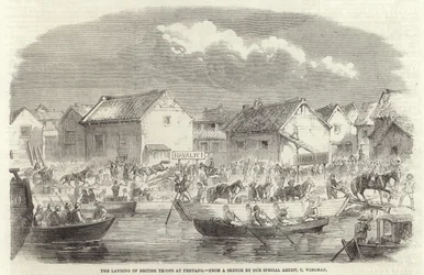 The Landing of British Troops at Pehtang