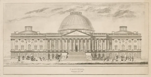 Capitol, Washington, D.C., engraved by Henry and James Stone, 1826