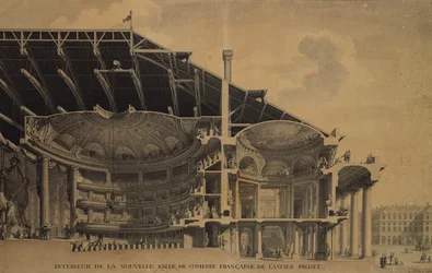 Interior of the new Salle de Comedie-Francaise in the Théâtre de l