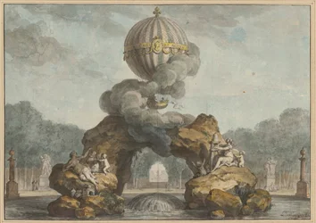 Project of a Fountain Decoration with a Charlière