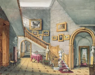 The Staircase, Strood Park, from An Album of Interiors
