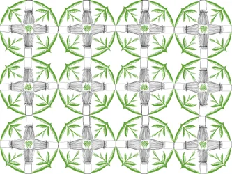 Matcha Repeat Pattern, 2018