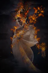 Fiery Fantasy Goddess