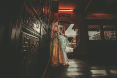 Golden Gown Moon Gate