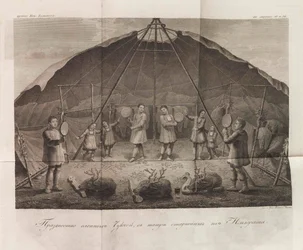 Illustration from The Travels of Captain Billings across Chukotka by Gavriil Sarychev