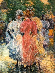 Young Women Chatting, c.1892