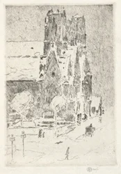 Calvary Church in Snow