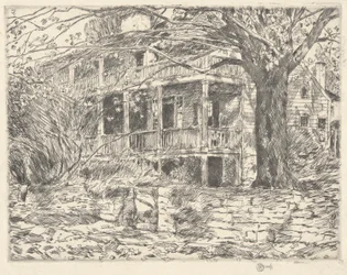 Old House, Cos Cob, 1915