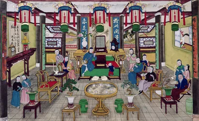 A Room in the House of Mr. Kong, a Peking Merchant