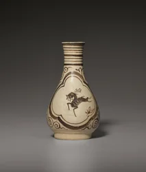 A small painted Jizhou vase, Southern Song-Yuan Dynasty
