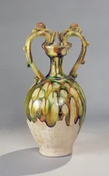 Amphora with Dragon Head Handles, Tang Dynasty