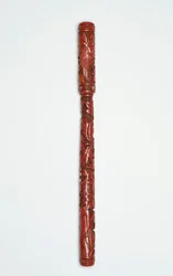 Carved Brush and Cover, Chinese, 16th century