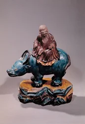 Lao-Tzu on his Buffalo, Qing dynasty