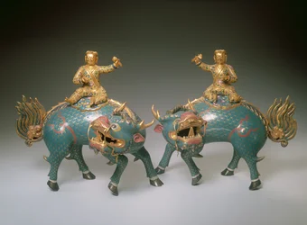 Pair of Qilin, Qianlong Period (1736-95)